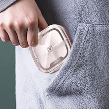 Supvox Portapillole da Viaggio Portapillole 4 Scomparti Portapillole Tascabile Portapillole Porta Vitamine Organizer per Borsa da Viaggio Tasca
