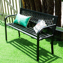 Panchina Da Giardino Panchine In Metallo Per Esterni Con Schienale, Sedia In Ghisa Con Struttura In Acciaio Per Patio, Giardino, Veranda, Percorso, Cortile, Decorazione Del Prato, Mobili Da Ponte