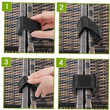 Clip di plastica per i mobili per esterni Patio Wicker clip Divano Connect Clamps per sedie mobili da giardino del sofà 10PCS 4.25CM