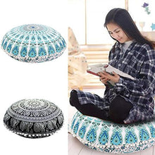 Sconosciuto Nuovo Arrivo Pavimento Cuscini 43 * 43 cm casa Rotonda Mandala Indiano Rotonda Boemia Cuscini Case Color Textile Pillow Slip, Color 14, Size:Diameter:43 * 43cm/(17.0 * 17.0)