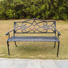 LXLH Panchina da Giardino Panchina da terrazza Panchina da Esterno, Panchina in Metallo con braccioli e Schienale, Sedie da Riposo e Attesa per l'ospedale del Parco, Panca Decorativa per la casa