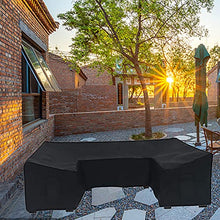 YINAIER Set Divano da Giardino, Giardino Esterno Patio Soggiorno Multifunzione Impermeabile Protezione per mobili Divano casa Copertura Pieghevole Cortile in Tessuto Oxford Solido