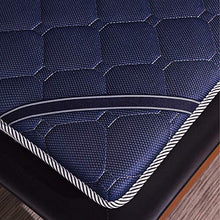 SXZHSM Materassi Letto Futon Materasso Futon Matrimoniale Pieghevole Giapponese Tradizionale Futon Tatami Ultra Morbido per Massaggi Esercizi di Yoga Campeggio Hotel,Blue-0.9 * 1.9m(2.9 * 6.2ft)