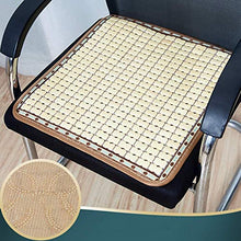 XHNXHN Cuscini per sedie Estivi Fatti a Mano, Cuscino per Sedile tranditional Natura Bamboo Mahjong Auto da Ufficio Traspirante Cuscini per sedie da Pranzo per Computer E 40x40cm (16x16In)