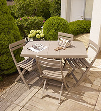 GROSFILLEX Vega Tavolo, PVC, Grigio, 118 x 77 x 72 cm