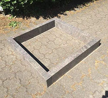 Bordo per tomba in granito, paradiso, 80 cm x 80 cm x 15 cm x 6 cm, bordo per cimitero, 80 cm x 80 cm, bordo per tomba, paradiso, 80 cm x 80 cm, altezza 15 cm, spessore 6 cm