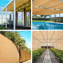Balcone Protezione Ponte E Recinzione Schermata Privacy Parabrezza Protezione UV Cinghie Incluse Ombrellone Esterno for Appartamenti, Prati, Piscine (Color : Yellow, Size : 1.8x19m)