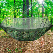 FTVOGUE - Amaca da campeggio doppia/singola e portatile, con zanzariera, per viaggi, campeggio, escursioni, cortile (01)