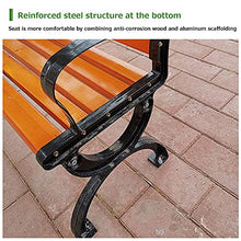 GaoF Panchine da Giardino all'aperto Panchina da Giardino per Il Tempo Libero, panchine da Cortile in Metallo Resistenti alle intemperie e alla ruggine, Comoda panchina 2-4 posti, panchine Decorative