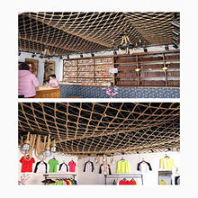 Reti per laghetti - Telo divisorio per pareti per bambini Telo per arrampicata all'aperto Amaca Altalena Recinzione per interni Balcone Tetto Fotografia Soffitto Decorativo Rete di canapa di iuta