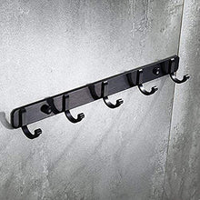 L-YINGZON Asciugamano Rack, Mensole bagno Bar Bar Rack appendiabiti nero bronzo gancio punzonatura gratuita di American alluminio dello spazio fila appendiabiti a muro appendiabiti bagno appeso a pare