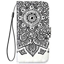 Saceebe Compatibile con Huawei Y9 2019 Custodia Pelle Cover a Libro 3D Custodia in Pelle con Cordino Portafoglio Flip Case PU Custodia Pelle Cover Protettivo Bumper Morbido,Datura