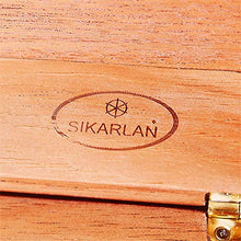Caishuirong Cigar Box di stoccaggio Vano Piano di Vernice Legno di Cedro Visibile Cigar Humidor Cigar Box Legno di Cedro Cigar Box Perfetto da Usare in Ufficio e Camera da Letto
