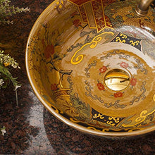 lilili Lavabo da Appoggio Lavandino da Bagno Ovale Lavabo da Appoggio in Ceramica Europea Adatto A, Hotel, Bagno, Famiglia, Hotel,Wash Basin Lavabo 42x42x18cm (Color : No Accessories)