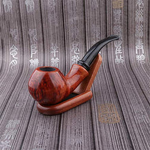 Set per fumatori Briar Staccionata staccabile realizzata a mano in legno massello con manico curvo