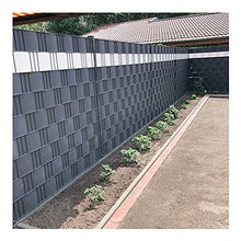 LSXIAO 19cm Schermo Recinzione Copertina, Privacy Striscia di Pannelli, Vista in PVC Parabrezza con Clip di Fissaggio in PVC per Recinzione in Rete Metallica A Doppia Barra