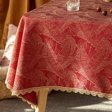 Tovaglia Rettangolare Jacquard Tovaglia Rossa Protezione, Tovaglie Lavabili Antimacchia E Antigoccia Per Cucina Domestica Sala Da Pranzo Decorazione a Buffet
