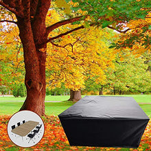 ZCED Coperture per Mobili da Giardino Copertura Tavolo Giardino Esterno Impermeabile Telo Oxford Copritavolo Copertura Protezione Impermeabile Rettangolare Quadrata,Black-130x75x71cm(51x30x28in)