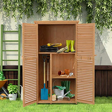 miozzi Armadio Mobile Portaoggetti da Giardino 87x46,5x160 cm in Legno