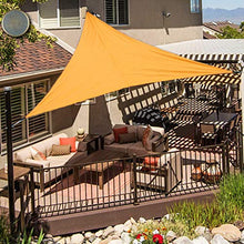 OldPAPA Tenda a Vela Triangolo Vele Parasole Impermeabile Protezione Solare Blocco UV Giardino Terrazzo Piscina Tetto Parasole, 4x4x4m, Arancione