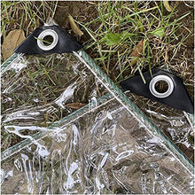 SHIJINHAO Telo Impermeabile Esterno,Tarpa Impermeabile Multifunzione Muro, Tela Cerata In PVC Rinforzata Trasparente Morbida, Resistenza Allo Strappo 420gsm Con Tendone For Mobili Da Giardino, Balcone