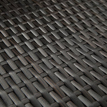 TecTake 800768 Pouf in Polyrattan, Confortevole Cuscino, Resistente alle Intemperie - Disponibile in Diversi Colori - (Marrone Mixed | No. 403404)