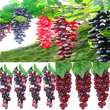 BIGBOBA. 85 Grano Creativo Simulazione Plastica Frutta UVA Stringa Decorazione,Verde Protezione Ambientale Simulazione Serie di Frutta D'uva Oggetti di Scena Decorazione Domestica in Rattan