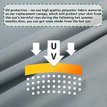 Copertura Altalena Impermeabile Anti-UV Tessuto Oxford Rivestito in Argento 210D Coperchio Superiore per Altalena a Due o Tre Posti per Giardino Terrazzo e Balcone (Grigio, 195 × 125 × 15 cm)