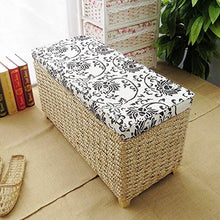 Sgabello in rattan, Sedile creativo Retro Ricamato a mano Storage Shair Panca scarpa moda Casa Osman 50 * 30 * 31cm / 50 * 30 * 40cm / 80 * 30 * 40cm Camera da letto Porta del soggiorno Disponibile