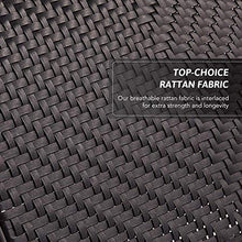 DHHZRKJ Sedia in Rattan Zero Gravity, Regolabile 90-160 °, Poltrona Pieghevole con Sistema di bloccaggio, Chaise-Longue per Esterni per Giardino, Patio, Spiaggia