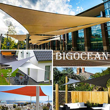 DEXIAO Tenda a Vela Triangolo Vela ombreggiante Impermeabile Tenda a Vela Parasole Protezione UV per Terrazza Campeggio Giardino Esterno(3 x 3 x 3 m, colore giallo sabbia)