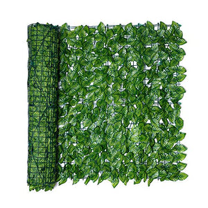 Schermatura con foglie artificiali, Paravento per balcone con foglie artificiali, Recinzione da giardino con protezione per la privacy e protezione anti-sbiadimento anti-UV per festa di matrimonio