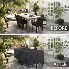 XXYANZI Copertura Tavolo Esterno Impermeabile 110x110x70cm, Quadrato Coperture per Tavoli da Giardino Impermeabile Anti Vento Sole Neve per Giardino Esterno Arredo. - Nero