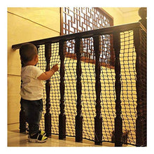 WaiMin Protezione anticaduta for Bambini Rete di Sicurezza Scala for Bambini Rete di Protezione Nera Rete di Protezione anticaduta Rete da Recinzione Rete da Calcio Decorazione Rete Appesa Abiti Rete