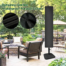 Custodia protettiva per ombrellone, custodia per ombrellone da giardino 210D Oxford, impermeabile, antipolvere, resistente ai raggi UV, con cinghia fissa e borsa per conservazione, 240 x 57 x 57 cm