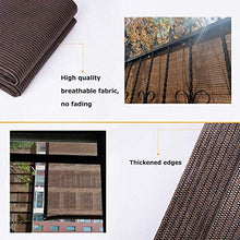 Vele parasole LQ dello Schermo for Balcone Patio Outdoor Sun Shades - Permeabile Durevole Cacao Rettangolare - for Yard Garden Outdoor Struttura e attività - Canopy Tenda (Size : W 90 x L 360-cm)