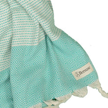 Bersuse 100% cotone – Hierapolis XXL – Telo turco – verde menta XL