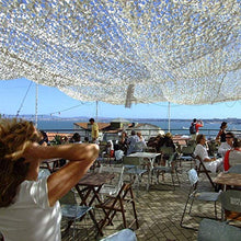 AWCPP Netting Camo Netting Shading Net Camouflage Reticolato per Bambini | Vele Ombrellone Oxford Tenda Di Stoffa Campeio Ornamento Dell'Esercito, Bianco,Bianca,4 * 6M.