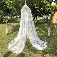 UYG - Zanzariera rotonda da appendere, per interni ed esterni, colore: bianco, small