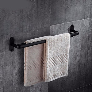 MBYW Portasciugamani da Bagno Portasciugamani in Alluminio Nero Stile Europeo e Americano portasciugamani da Bagno Bagno Antico Antico bipolare Nero Antico Asciugamano Appeso, 60 cm, Pugno