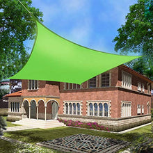 LanXin 2X4m 98% UV Blocca Schermo di Sun Sail Partito tendalino Parasole baldacchino for Outdoor Patio Giardino Piscina Balcone Piazza Verde Chiaro - 3.6x3.6M (Dimensioni Personalizzabili)