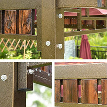 Gazebo da giardino Giardino Gazebo, Patio Padiglione, Uva rack con tavolo e sedie, all'aperto Cortile padiglione in legno da giardino Tenda for giardino, patio, prati, le Parti Tettoia da esterno HLZY