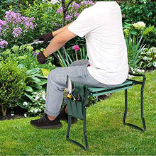 Inginocchiatoio panchina con morbido cuscinetto portatile sgabello da giardinaggio con grande tasca per attrezzi per il giardinaggio resistente pieghevole sgabelli da giardino