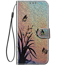 Robinsoni Custodia Compatibile con LG Q60 Cover Libretto Magnetica Cover Portafoglio Pelle PU Antiurto Cover Silicone Taccuino Cover 360 Gradi Animale Stampato Telefono Custodia Giglio