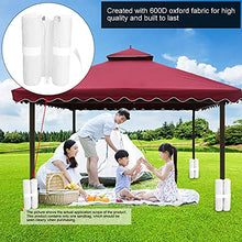 Alomejor Peso da Gazebo Piedi Sacchetto di Sabbia per Tenda da Campeggio Borsa da Peso in Oxford per per Pop-Up Tenda da Viaggio(Bianco 1 Pezzi)