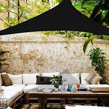 YLL Tenda A Vela Triangolare Antivento Impermeabile Protezione Raggi UV per Giardino Terrazza Campeggio con Kit di Installazione (Nero 4 Taglie),Nero,3X4X5M