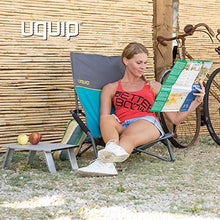 Uquip Sandy XL - Sedia a Sdraio Pieghevole con Schienale Alto, con Braccioli, carico Max di 120 kg