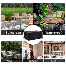 Ulikey Copertura per Mobili da Giardino, Coperture per Set Arredo Giardino, Copertura per Tavolo da Giardino Rettangolare Esterno Copritavolo Impermeabile Anti-UV 420D in Tessuto Oxford (180x120x74cm)