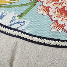 HYLX Cuscino Sedile, Cuscino Sedia, Cuscino Sgabello Rotondo, Cuscino Sedia Floreale Antiscivolo in Cotone Spesso, per Giardino, terrazza Esterna