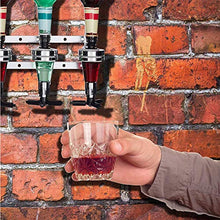 WHYYXA 6 Distributore di liquori, portabottiglie Montato a Parete, portabottiglie per maggiordomo da Bar, per Cocktail di Birra e Vino,25ml